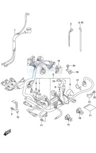 DF 9.9B drawing Harness Non-Remote Control