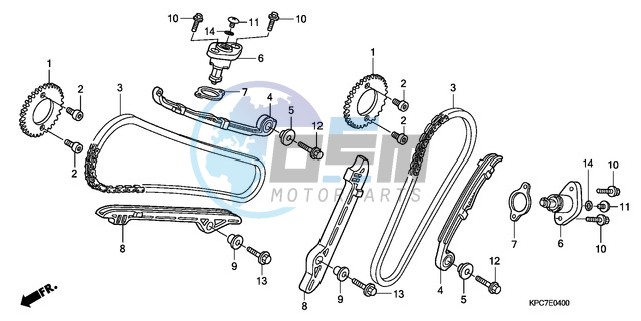 CAM CHAIN/TENSIONER