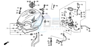 CBR600F drawing FUEL TANK (2)