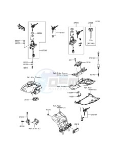 NINJA ZX-10R ABS ZX1000KFF FR XX (EU ME A(FRICA) drawing Ignition Switch