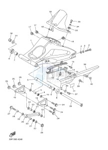 FZ8-S FZ8 FAZER 800 (42PN) drawing REAR ARM