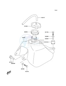 KFX50 KSF50-A3 EU drawing Fuel Tank