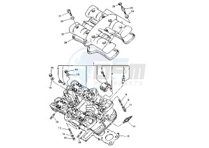 XJ S DIVERSION 600 drawing CYLINDER HEAD