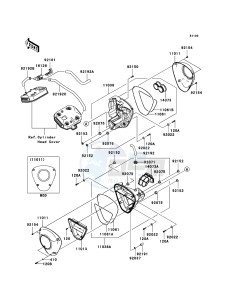 VN1700 CLASSIC VN1700E9F GB XX (EU ME A(FRICA) drawing Air Cleaner