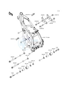 KX 125 K [KX125] (K5) [KX125] drawing FRAME FITTINGS