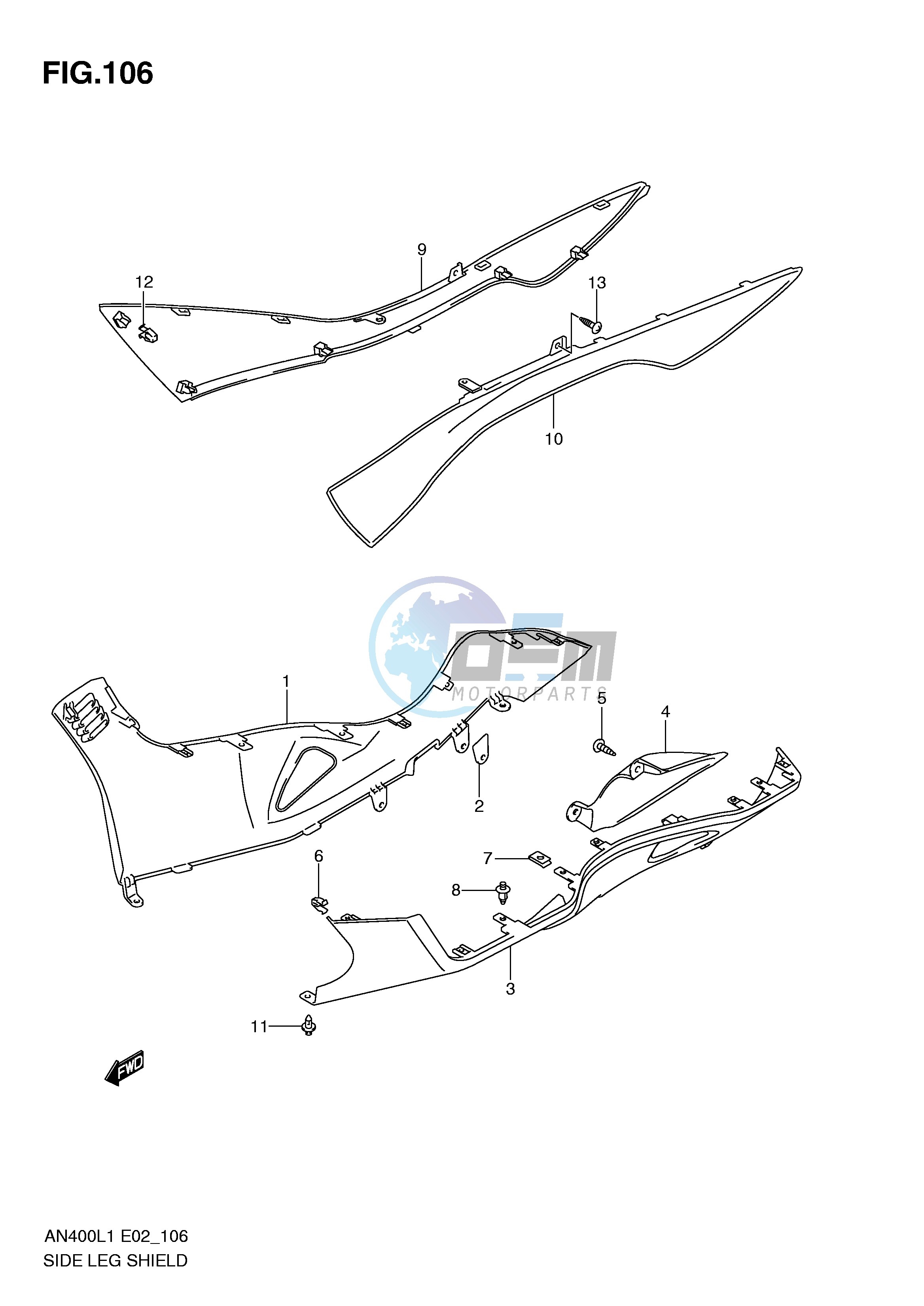 SIDE LEG SHIELD (AN400ZAL1 E51)