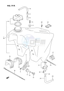 RM250 (E2) drawing FUEL TANK (MODEL S)