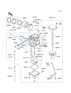 KLF 300 C [BAYOU 300 4X4] (C5-C9) [BAYOU 300 4X4] drawing CARBURETOR