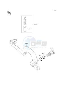 KX 125 M (M3) M3 drawing BRAKE PEDAL