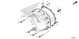 GL1800CF F6C ED drawing CLUTCH COVER