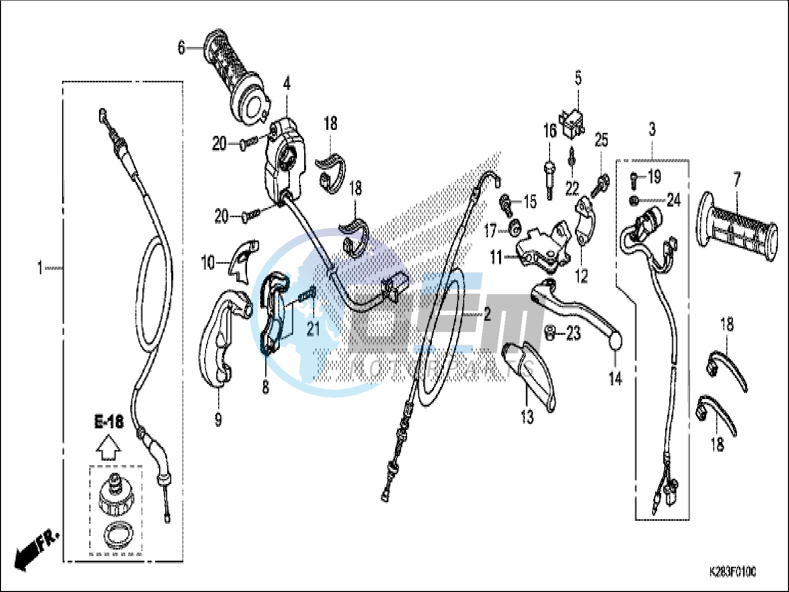 HANDLE LEVER/SWITCH/CABLE