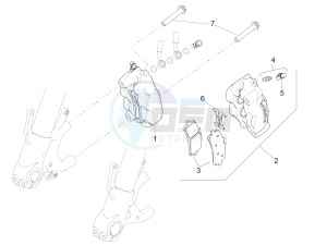 RSV4 1000 RR (APAC) (AUS, CP, NZ) drawing Front brake caliper