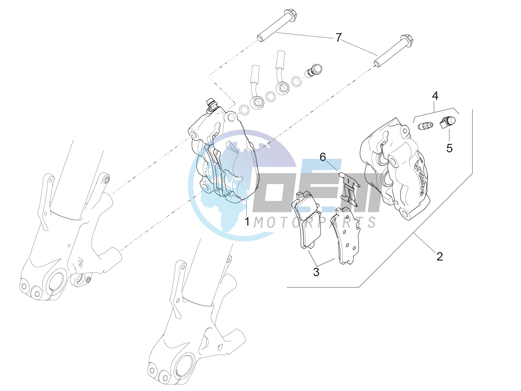 Front brake caliper