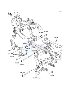 VERSYS KLE650B9F GB XX (EU ME A(FRICA) drawing Engine Mount