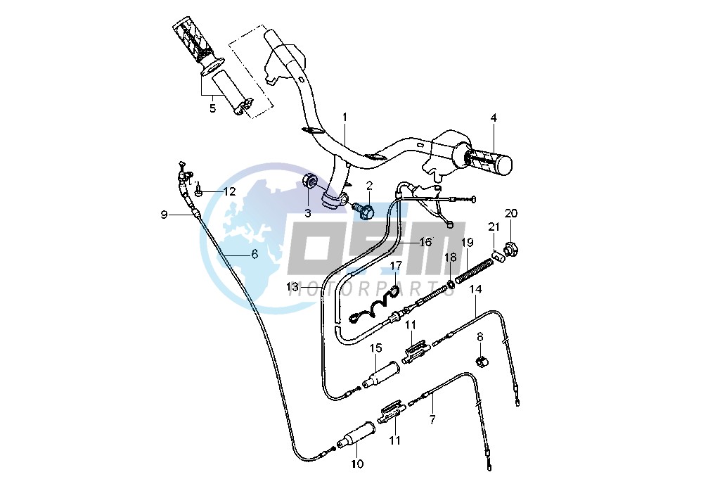 STEERING HANDLE -CABLE