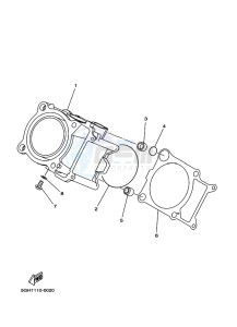 YFM450FWB KODIAK 450 (BHS1) drawing CYLINDER