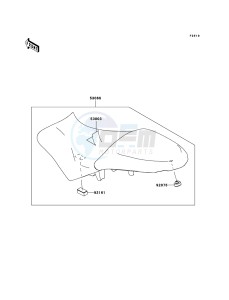 VERSYS_ABS KLE650DBF GB XX (EU ME A(FRICA) drawing Seat