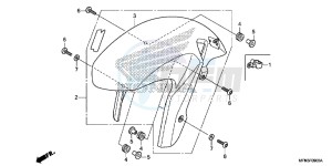 CB1000RAF CB1000R 2ED - (2ED) drawing FRONT FENDER