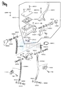 ZN 1300 A [VOYAGER] (A1-A4) [VOYAGER] drawing FRONT MASTER CYLINDER