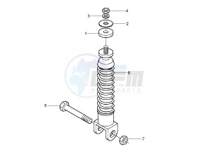 LX 4T 50 drawing Rear Damper