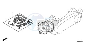 NSC110E Vision 110 - NSC110E UK - (E) drawing GASKET KIT A