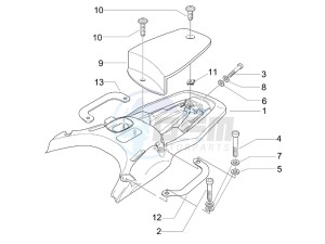 Granturismo 200 L drawing Rear luggage rack