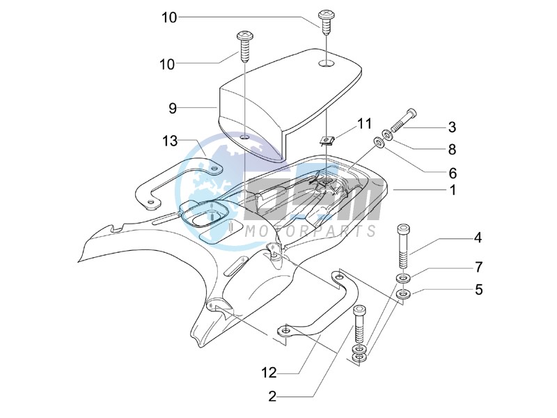 Rear luggage rack