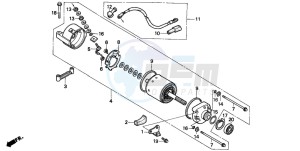 NX650 500 DOMINATOR drawing STARTING MOTOR