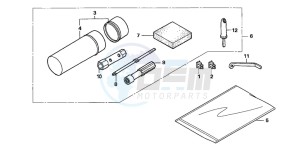 TRX250TM FOURTRAX drawing TOOLS