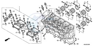 CBF1000FC CBF1000F E drawing CYLINDER HEAD