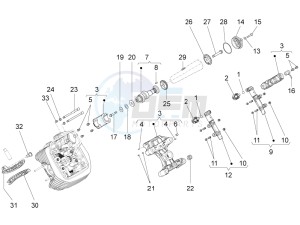 Stelvio 1200 8V STD - NTX drawing LH cylinder timing system (roller)