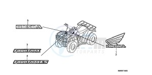 TRX250TEB drawing MARK