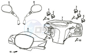 SYMPHONY 125 drawing FR  HANDLE COVER