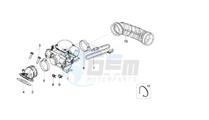 VARIANT SPORT - 125 CC VTHSG000 4T E3 drawing CARBURETOR