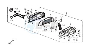 JOYMAX 125 drawing AIRFILTER