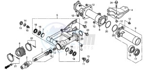 TRX500FPE drawing SWINGARM