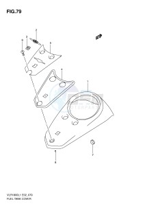 VLR1800 (E2) drawing FUEL TANK COVER (VLR1800L1 E2)