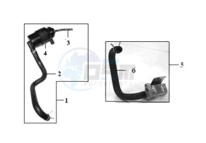 GTS 125 drawing AIRFILTER UNIT