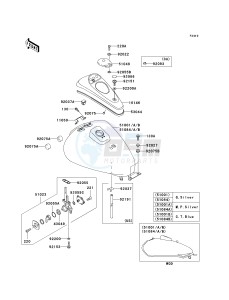 BN 125 A [ELIMINATOR 125] (A6F-A9F) A6F drawing FUEL TANK