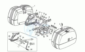 SP III 1000 drawing Saddlebags, pair