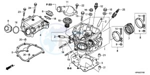 CB650FG CB650F 6ED - (6ED) drawing CYLINDER HEAD