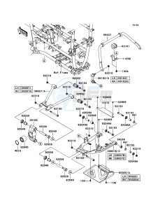 BRUTE FORCE 750 4x4i EPS KVF750HEF EU drawing Rear Suspension