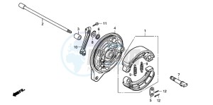 VT750C2 VT750C2 drawing REAR BRAKE PANEL