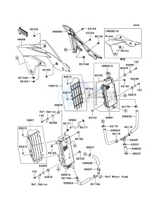 KX250F KX250ZDF EU drawing Radiator