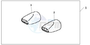 GL18009 Australia - (U / AB NAV) drawing OVAL TAIL EXHAUST FINISHER