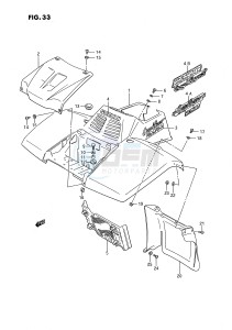 LT-F250 (E3) drawing FRONT FENDER (MODEL J K L)