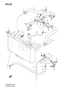 DL650 (E2) V-Strom drawing RADIATOR HOSE