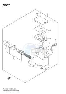 AN400 (E3-E28) Burgman drawing FRONT MASTER CYLINDER