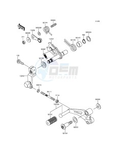 NINJA 250SL ABS BX250BGF XX (EU ME A(FRICA) drawing Gear Change Mechanism