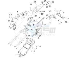 RSV4 1000 RR Racer Pack 2015 drawing Rear Body I